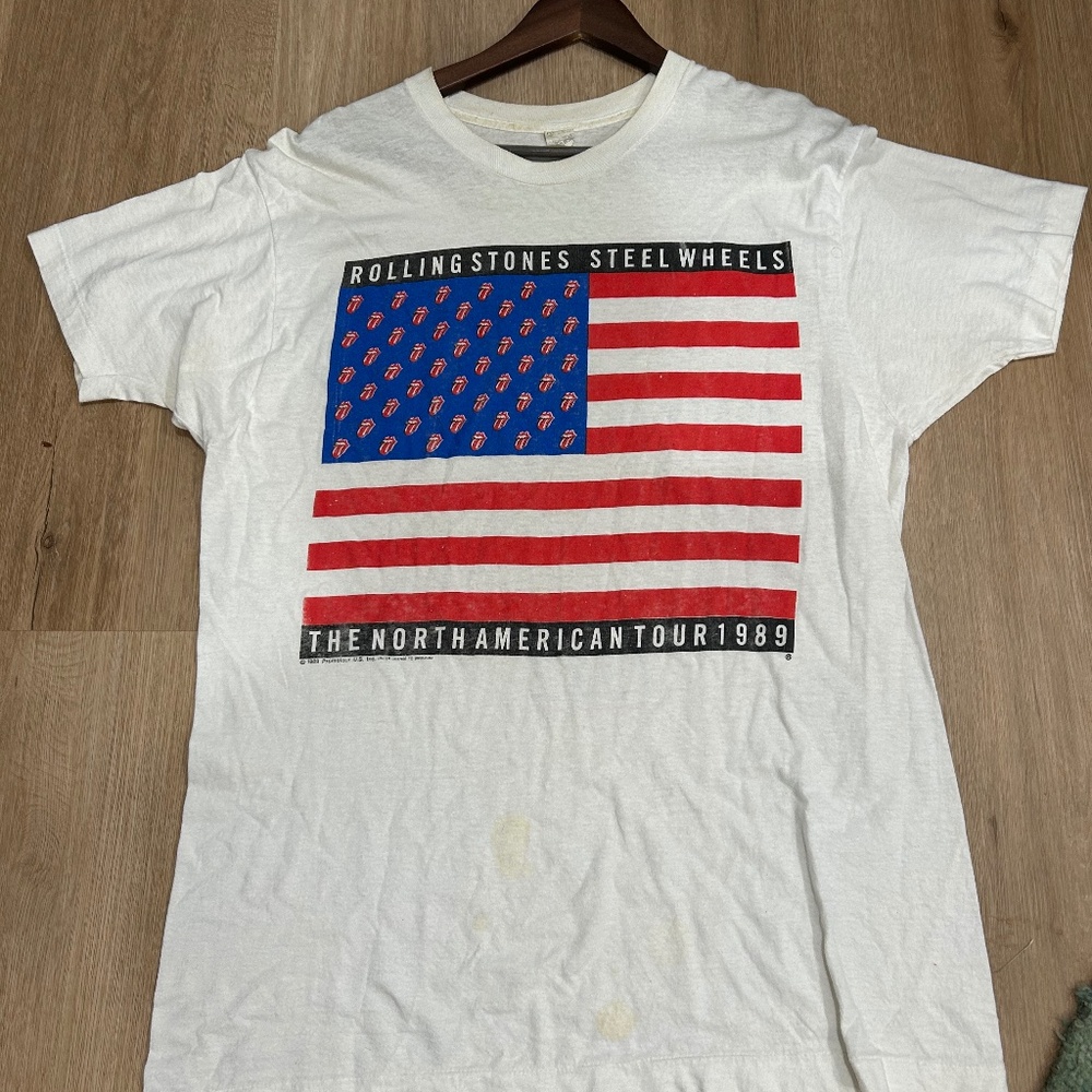Vintage  1989 Works Tour Rolling Stones Tshirt Size XL
